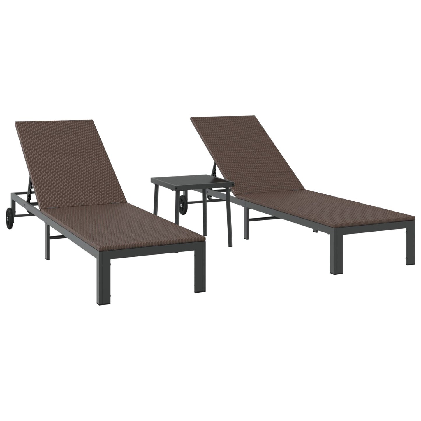 Solseng 2-person 3 pcs Brun polyrotting