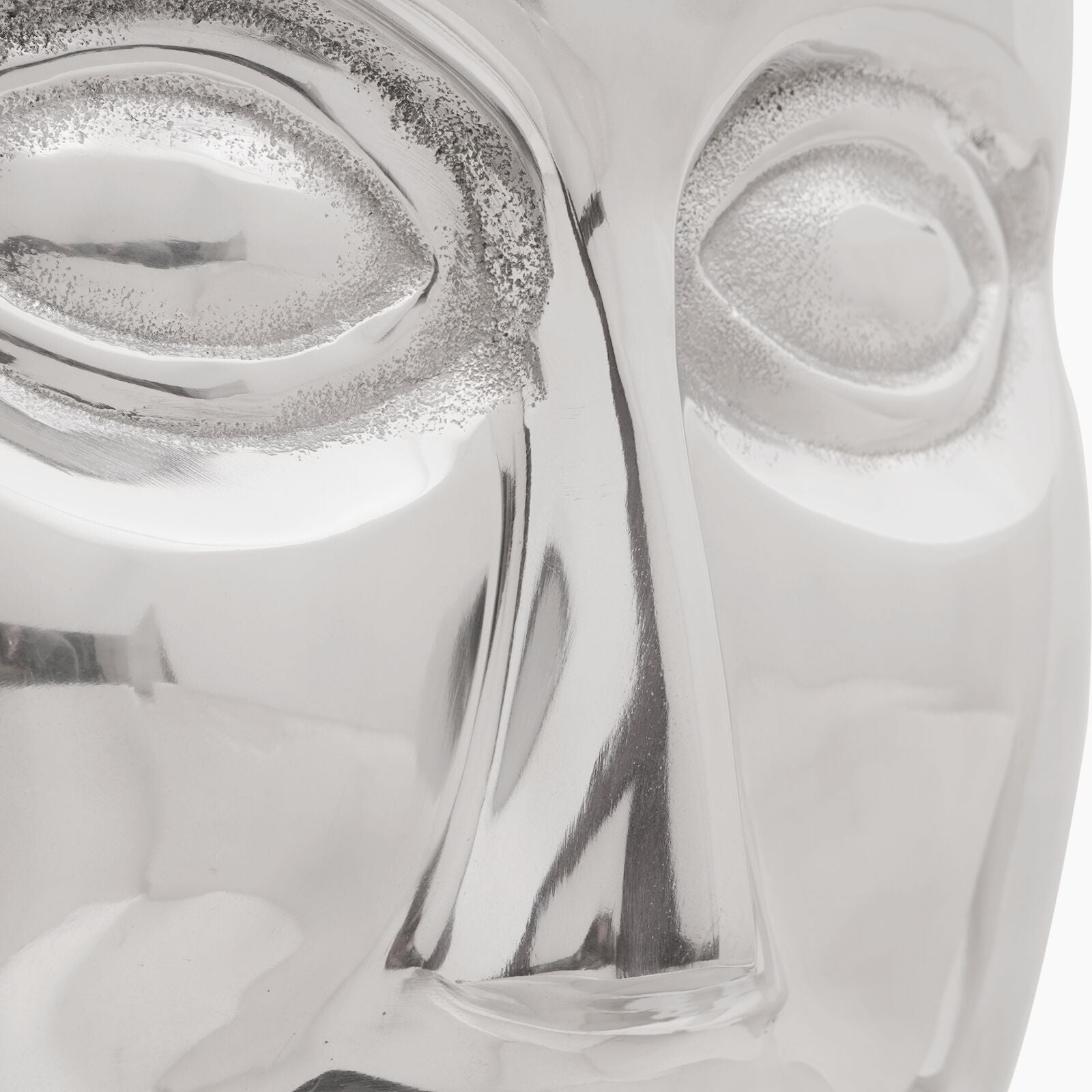 Face Krakk Sølv 33x33x45 cm Aluminium