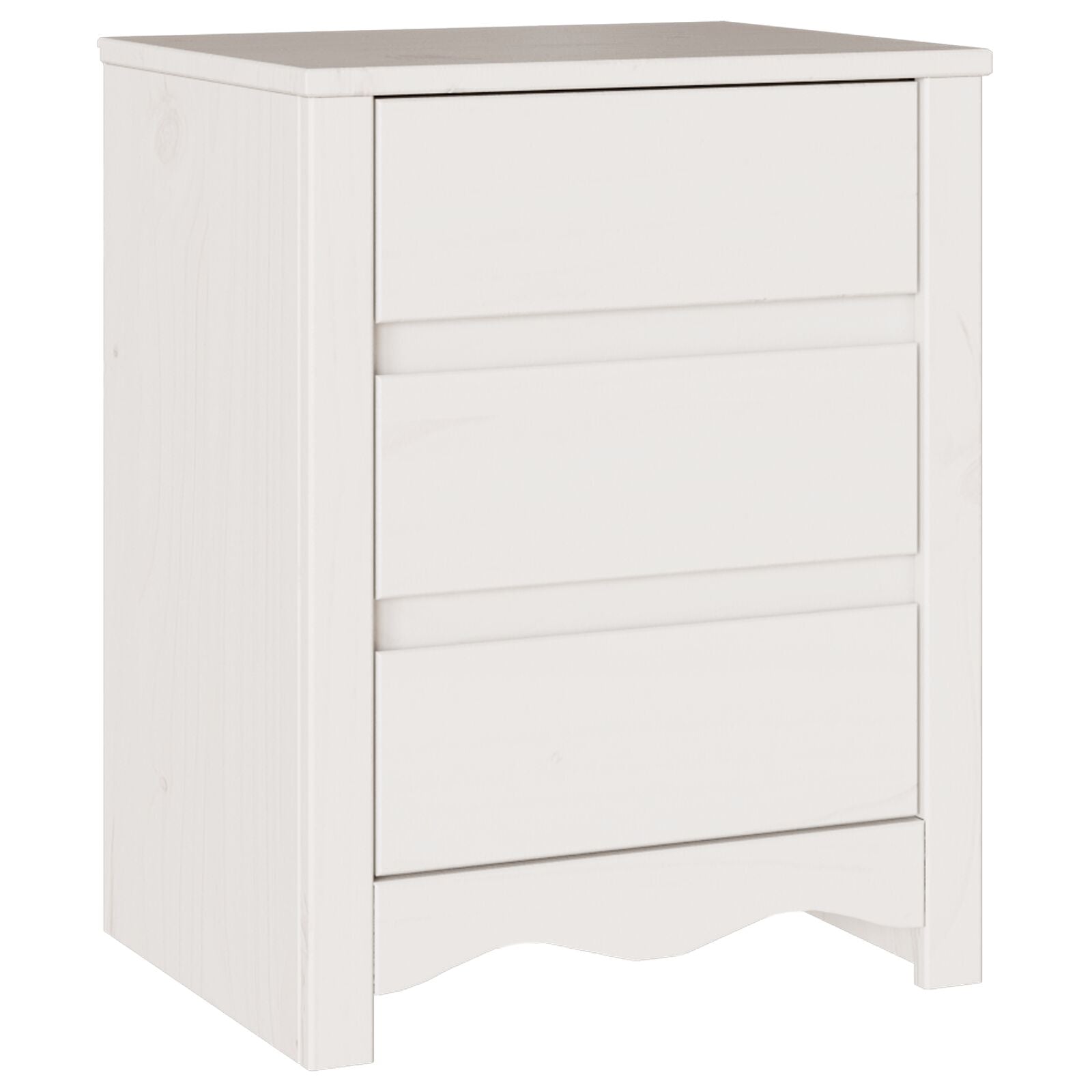 Nattbordskap med skuff Drammen Hvit 45 x 35 x 56 cm Heltre furu