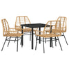 Hage Spisegruppe 5 pcs Brun polyrotting