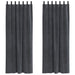 Blendingsgardiner 2 pcs Lysegrå 140 x 245 cm Fløyel