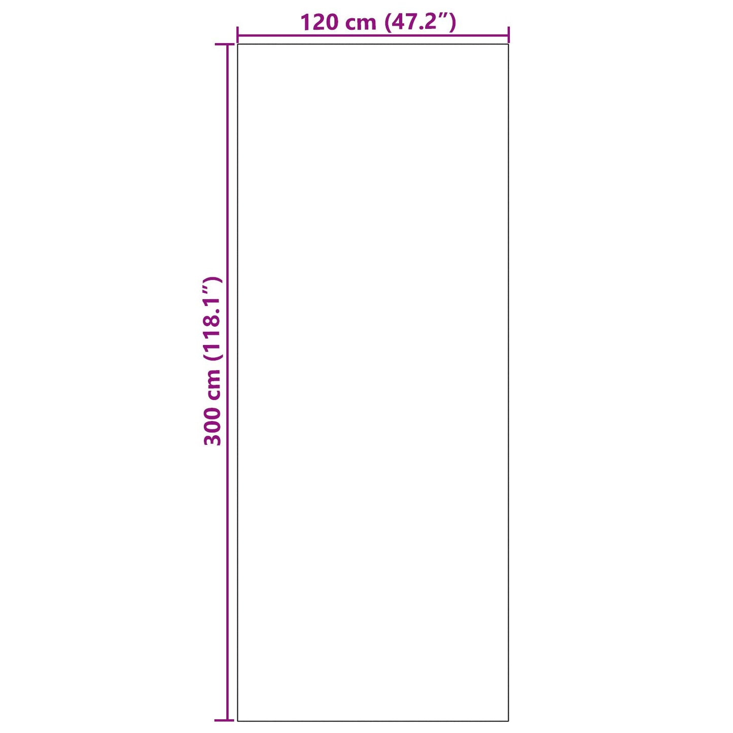 Dørmatte Annet Brun og svart 120 x 300 cm Polyamid og PVC