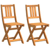 Hage Stol 2 pcs Brun 36 x 46 x 86cm Massivt akasietre