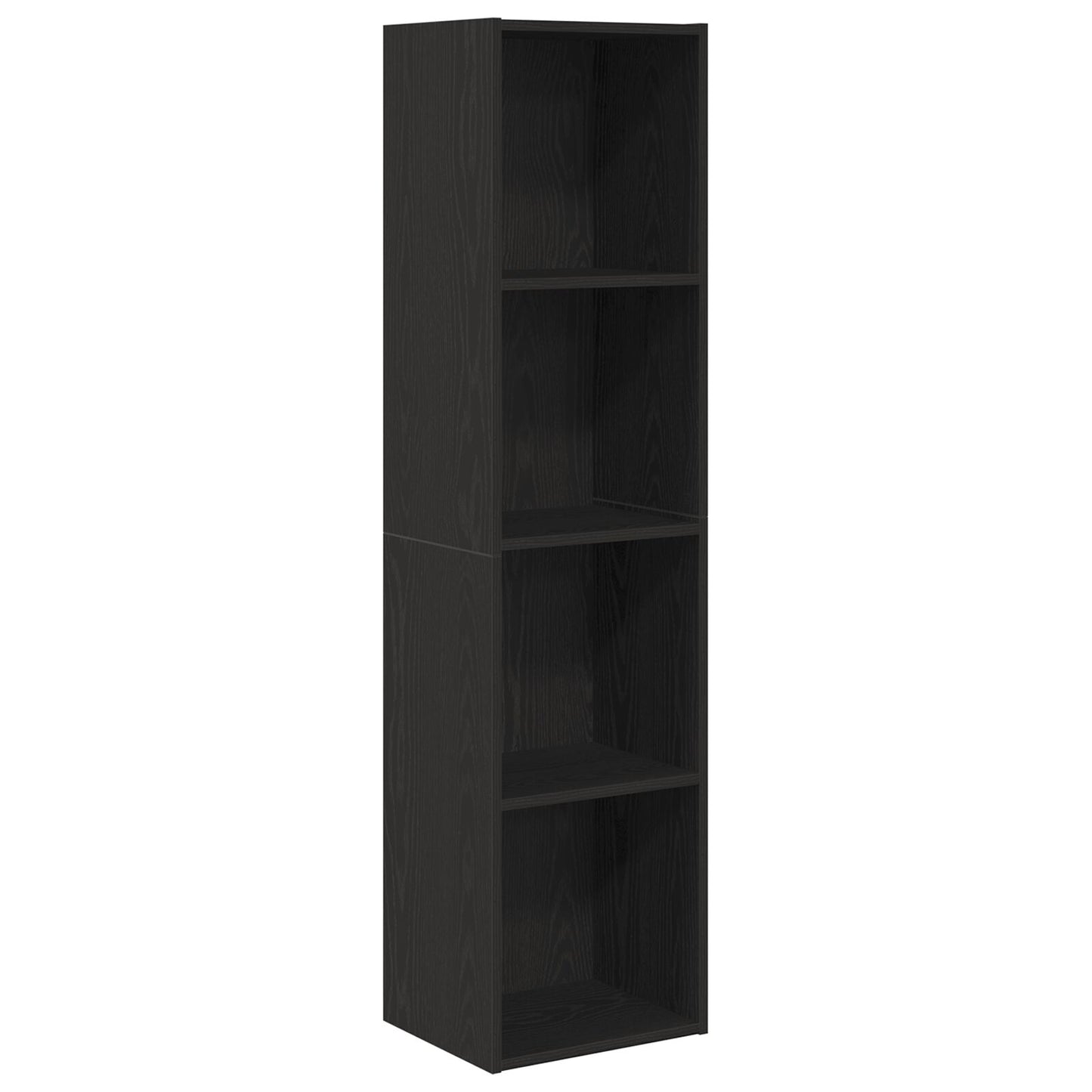 Bokhylle svart eik 36x30x143 cm konstruert tre