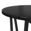 Sidetabellsett med 2 - Svart eike MDF og Metall