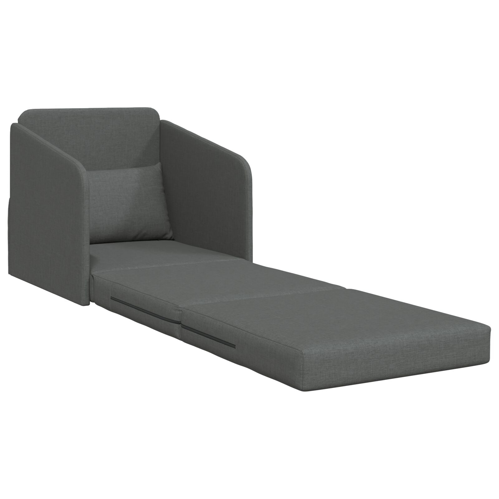 Sofa Seng 2-i-1 Mørkegrå 65x80x83 cm Stoff