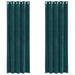Blendingsgardiner 2 pcs Mørkegrønn 140 x 245 cm Fløyel