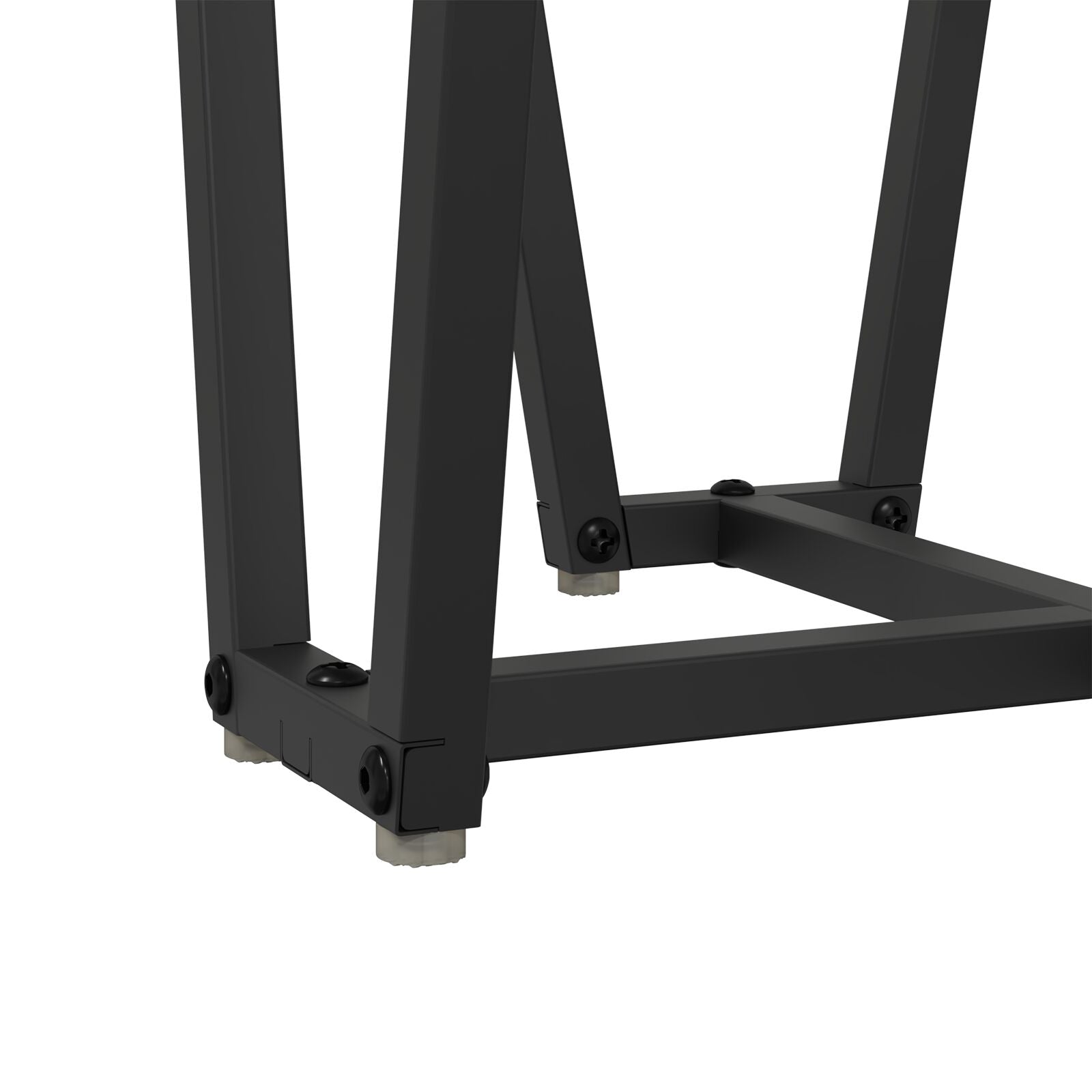 Sidetabellsett med 2 - Svart eike MDF og Metall