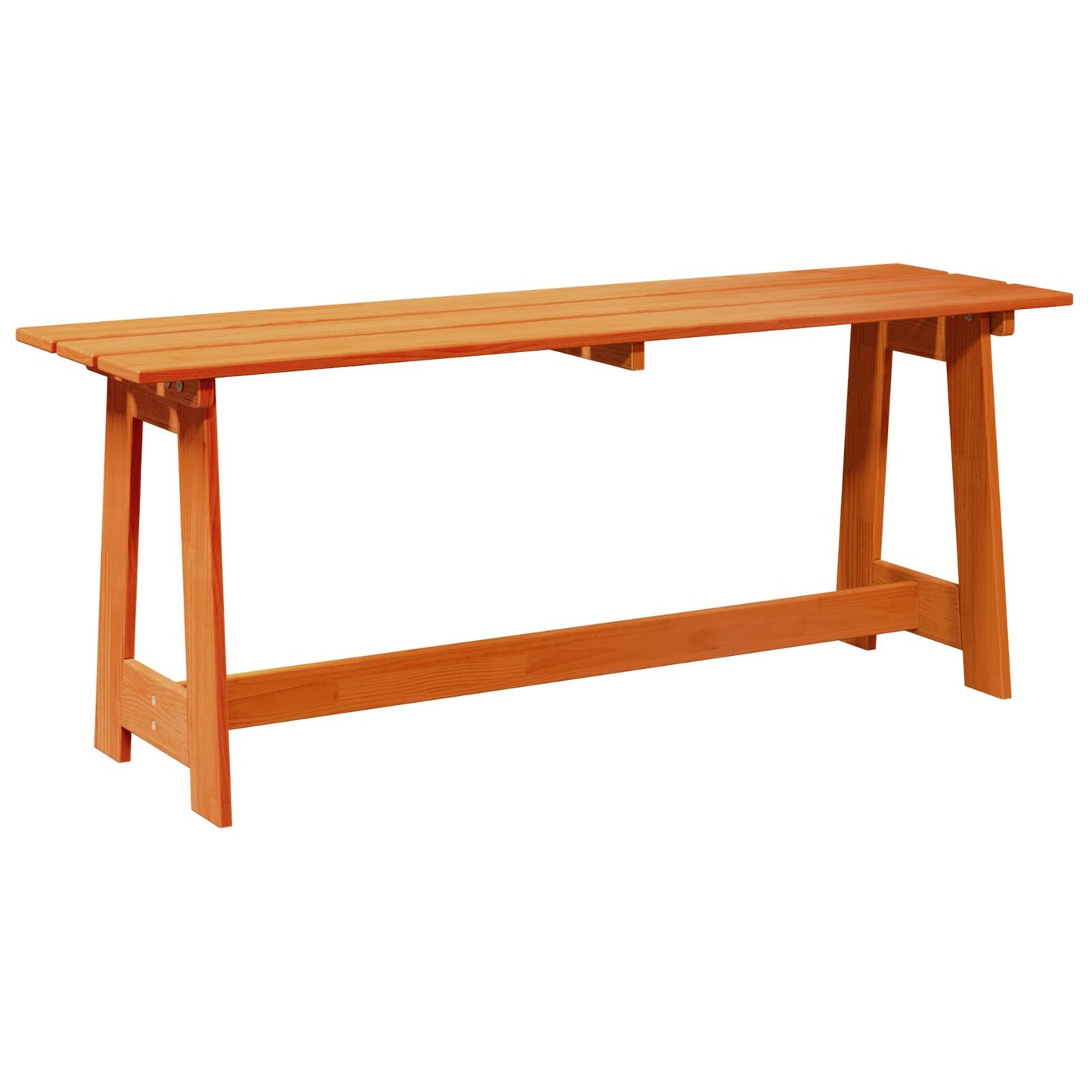 Utendørs benk Brun 119 x 37 x 47 cm Massiv furu