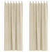 Blendingsgardiner 2 pcs Krem 140 x 260 cm Fløyel