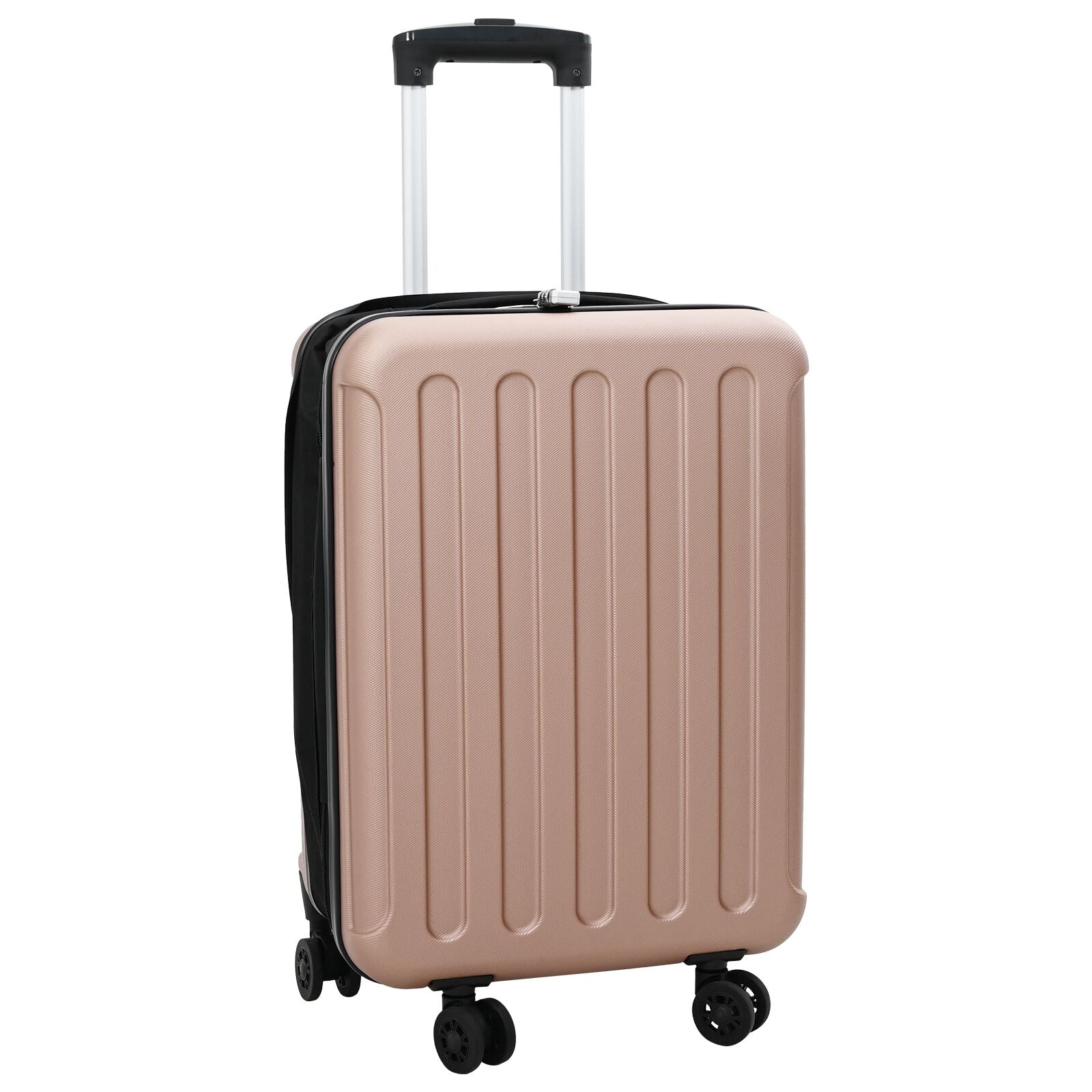 Koffert med lås rosegull 34 x 23 x 55.5 cm ABS-plast