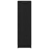 Sko skap svart eik 29,5x35x100,5 cm konstruert tre