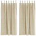 Blendingsgardiner 2 pcs Krem 140 x 175 cm Fløyel