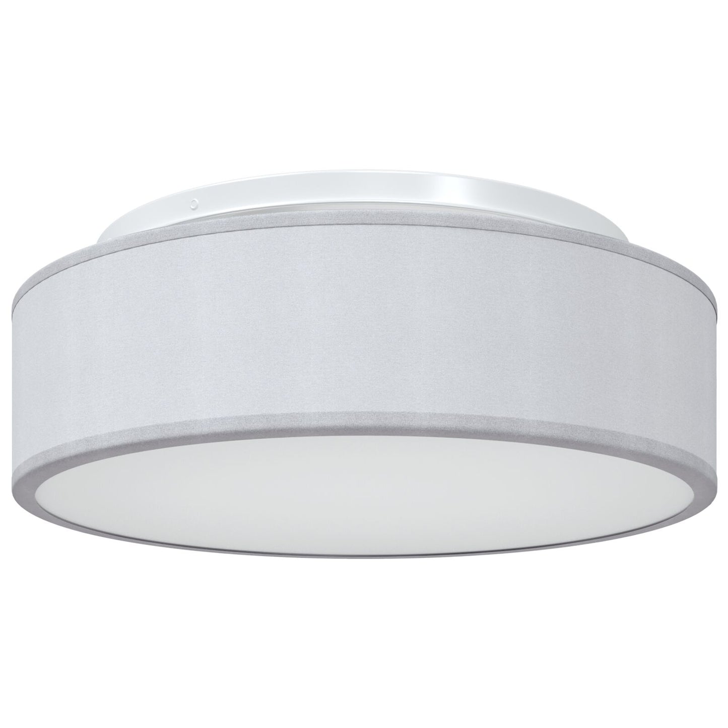 Taklampe med søkelys Grå 38 x 38 x 13,5 cm stoff