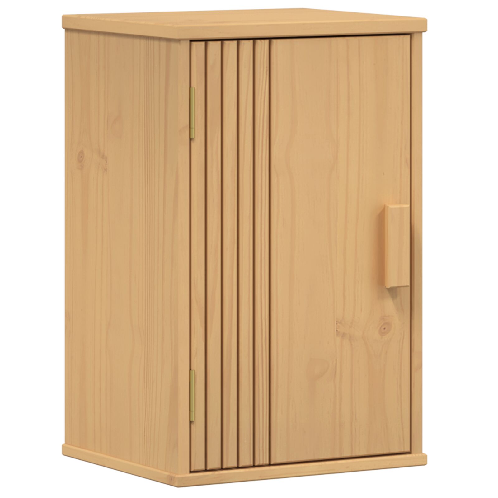 Baderomsskap med hylle Brun 35 x 30 x 55 cm Massivt furutre
