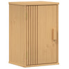 Baderomsskap med hylle Brun 35 x 30 x 55 cm Massivt furutre