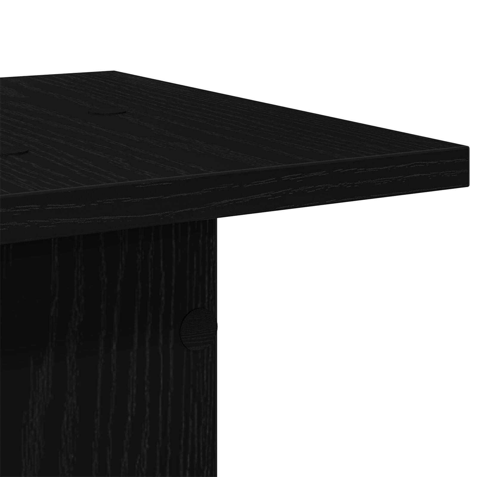 Planteholder 2 pcs Svart Eik 30 x 30 x 95 cm Konstruert tre