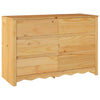 Kommode med skuff Brun 111 x 43 x 73.5 cm Massivt furutre