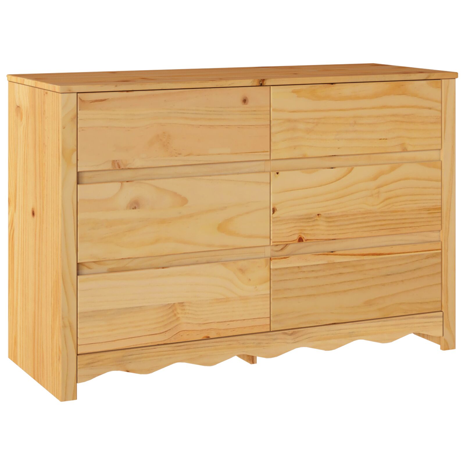 Kommode med skuff Brun 111 x 43 x 73.5 cm Massivt furutre