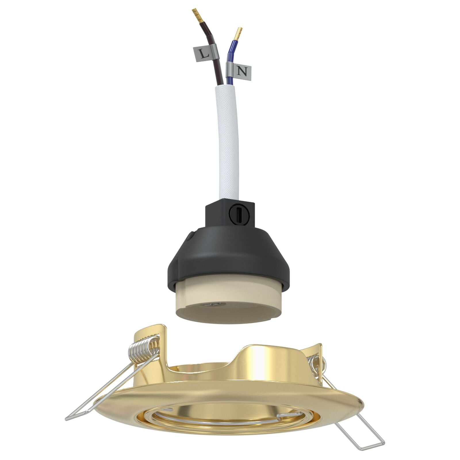Spotlights med søkelys 24 pcs Gull 9 x 9 cm Metall