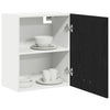 Hengende skap 2 pcs Svart eik 100 x 31 x 60 cm Konstruert tre