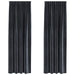 Blendingsgardiner 2 pcs Mørkegrå 140 x 245 cm Fløyel