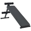 Sit Up Benk Svart 124 x 33.5 x 55 cm Pulverlakkert stål