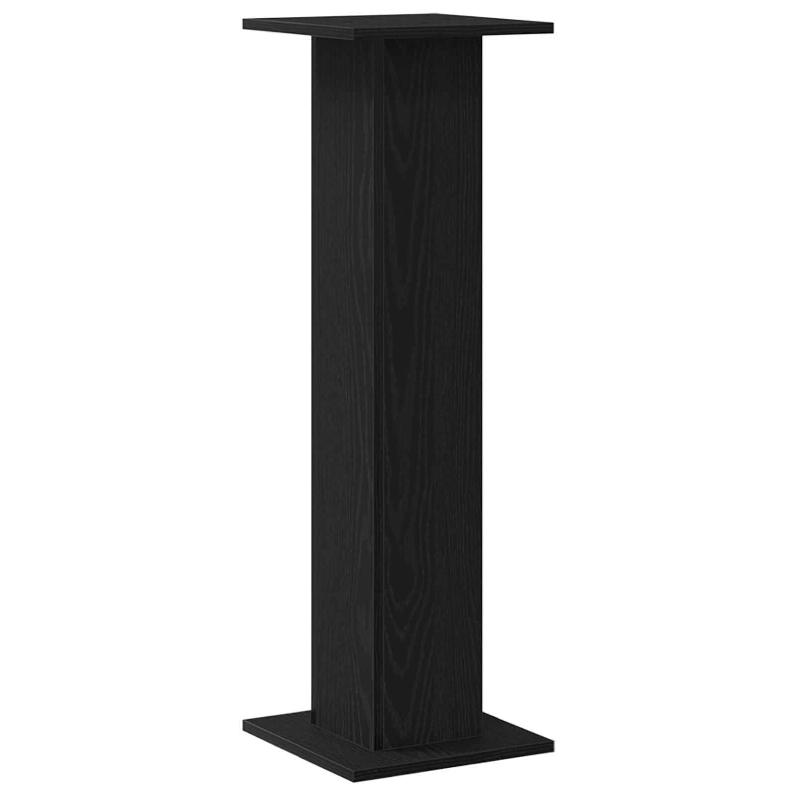 Planteholder 2 pcs Svart Eik 30 x 30 x 95 cm Konstruert tre