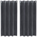 Blendingsgardiner 2 pcs Lysegrå 140 x 175 cm Fløyel