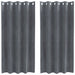 Blendingsgardiner 2 pcs Lysegrå 140 x 175 cm Fløyel