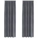 Blendingsgardiner 2 pcs Lysegrå 140 x 260 cm Fløyel