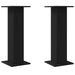 Planteholder 2 pcs Svart Eik 30 x 30 x 80 cm Konstruert tre