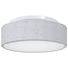Taklampe med søkelys Grå 38 x 38 x 13,5 cm stoff