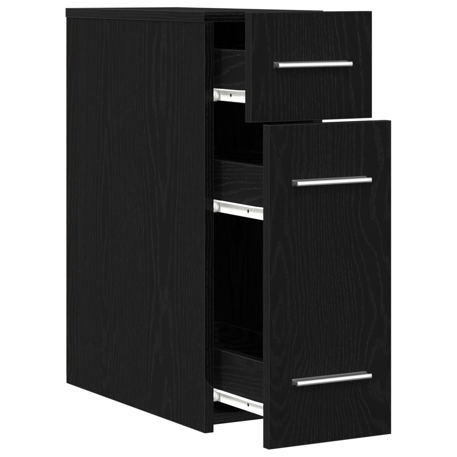 Apotekerskap Svart eik 20 x 45.5 x 60 cm Konstruert tre