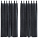 Blendingsgardiner 2 pcs Mørkegrå 140 x 175 cm Fløyel