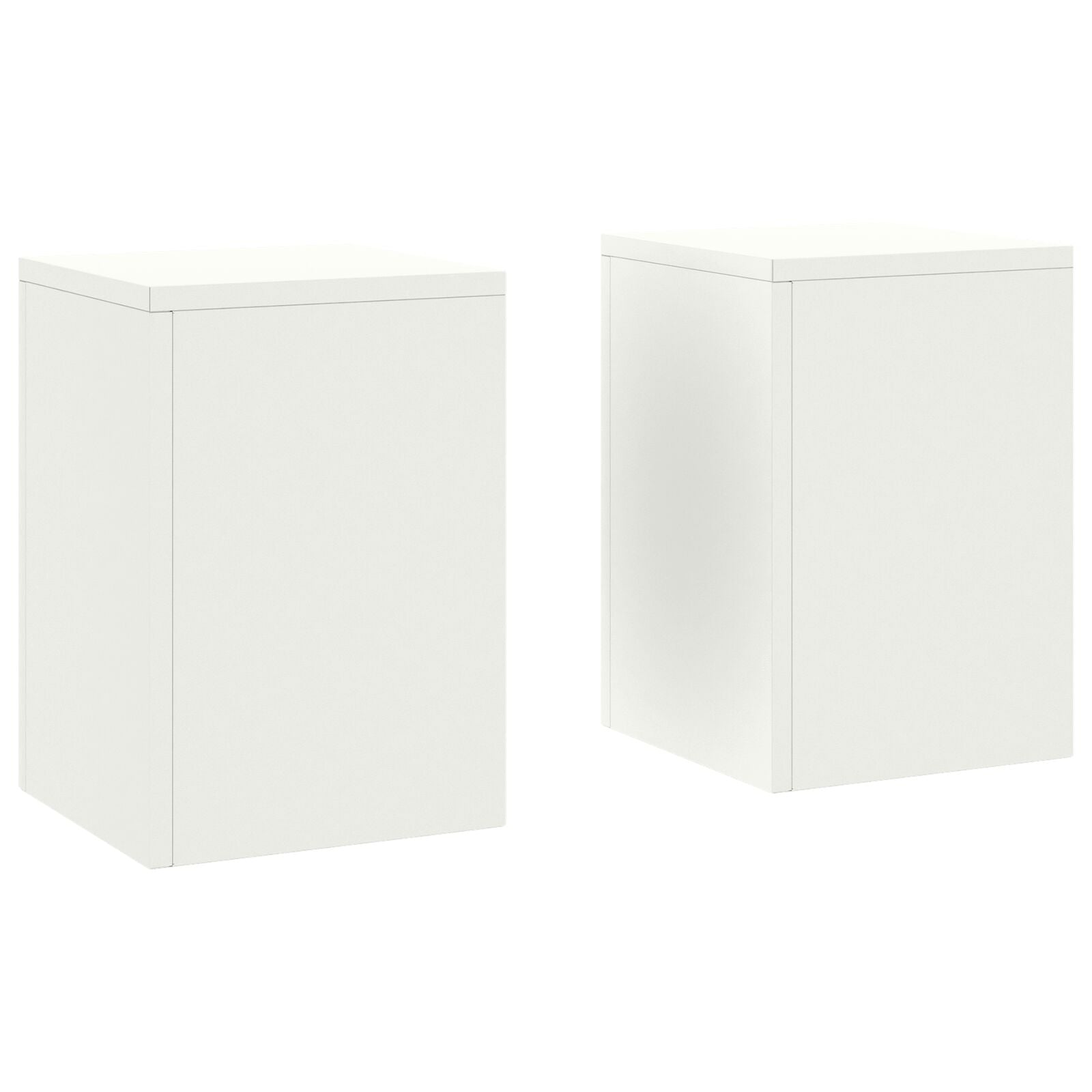 Plantestander 2 pcs Hvit 24 x 24 x 35 cm Stål
