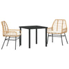 Hage Spisegruppe 3 pcs Brun polyrotting