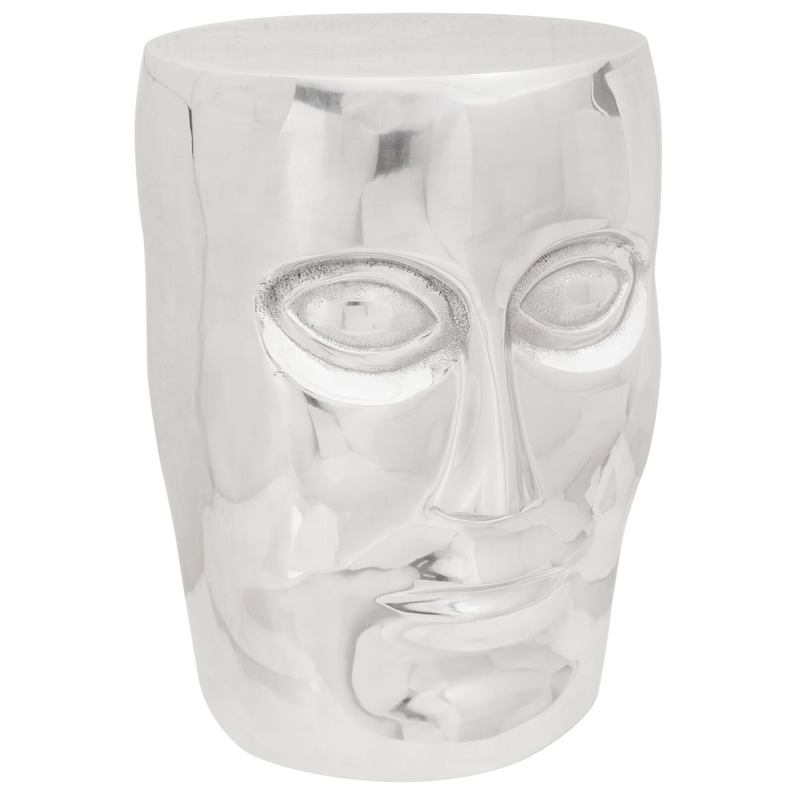 Face Krakk Sølv 33x33x45 cm Aluminium