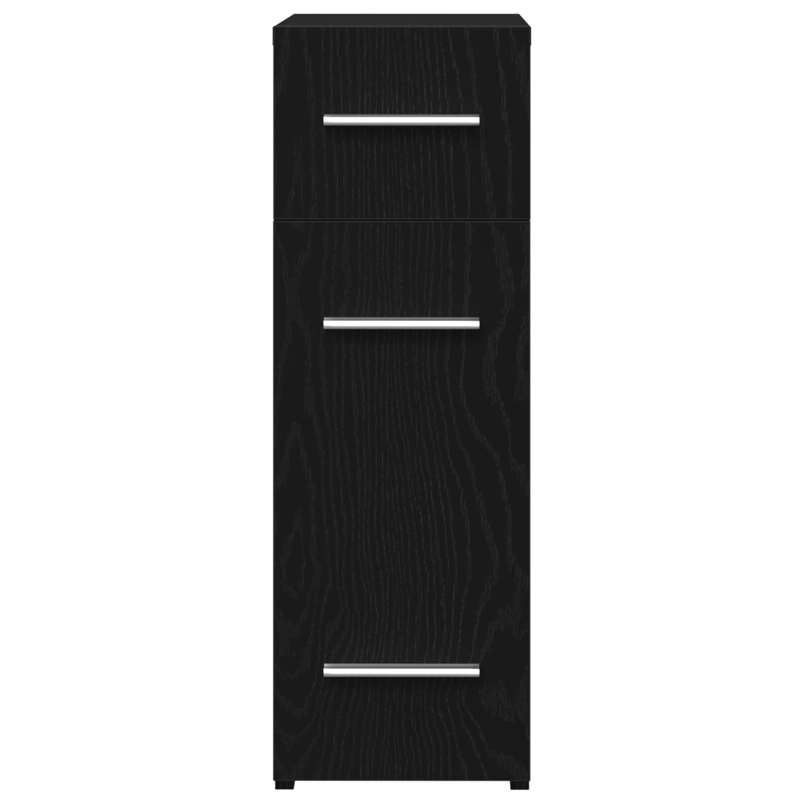 Apotekerskap Svart eik 20 x 45.5 x 60 cm Konstruert tre