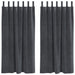 Blendingsgardiner 2 pcs Lysegrå 140 x 175 cm Fløyel