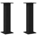 Planteholder 2 pcs Svart Eik 30 x 30 x 95 cm Konstruert tre