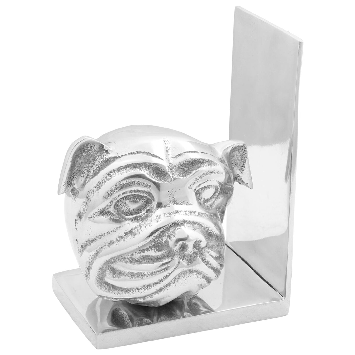 Bokstøtter 2 pcs sølv 8 x 12 x 16,5 cm Aluminium