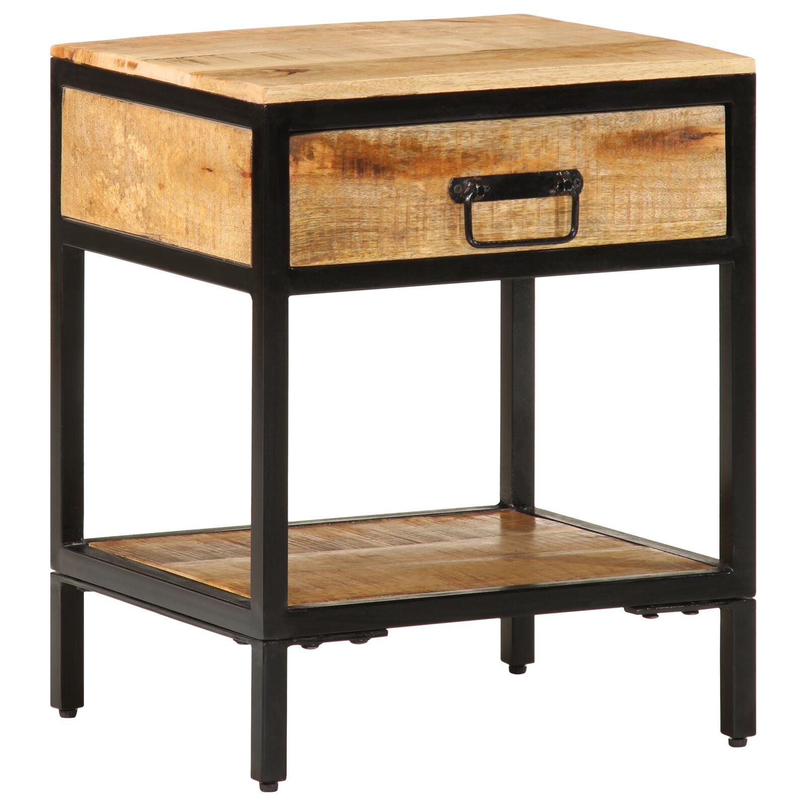 Nattbordskap med skuff Brun 40 x 35 x 50 cm Massivt mangotre