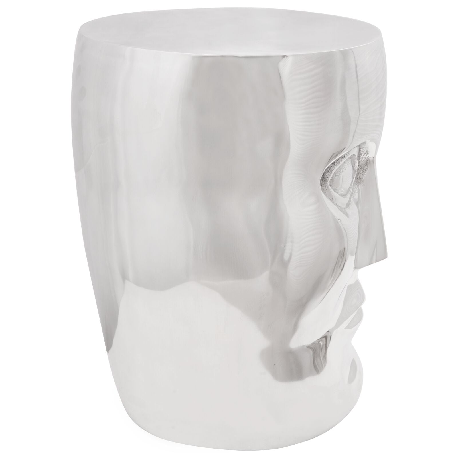 Face Krakk Sølv 33x33x45 cm Aluminium