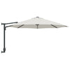 Hageparasol Beige, svart 248 x 248 x 148 cm Polyester, stål