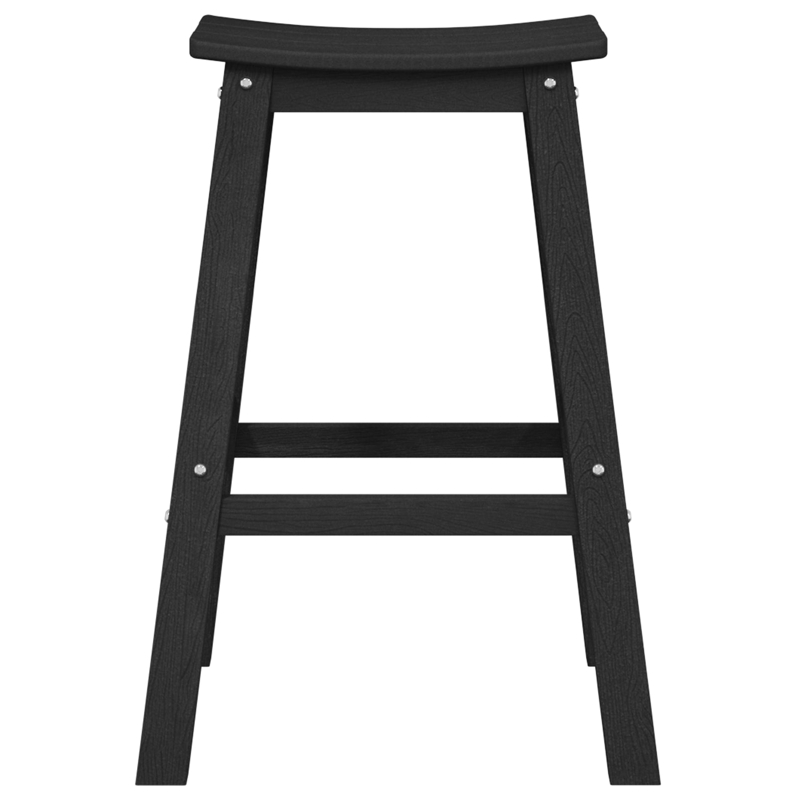 Barstol 2 pcs Svart 52 x 43 x 73.5cm Plast