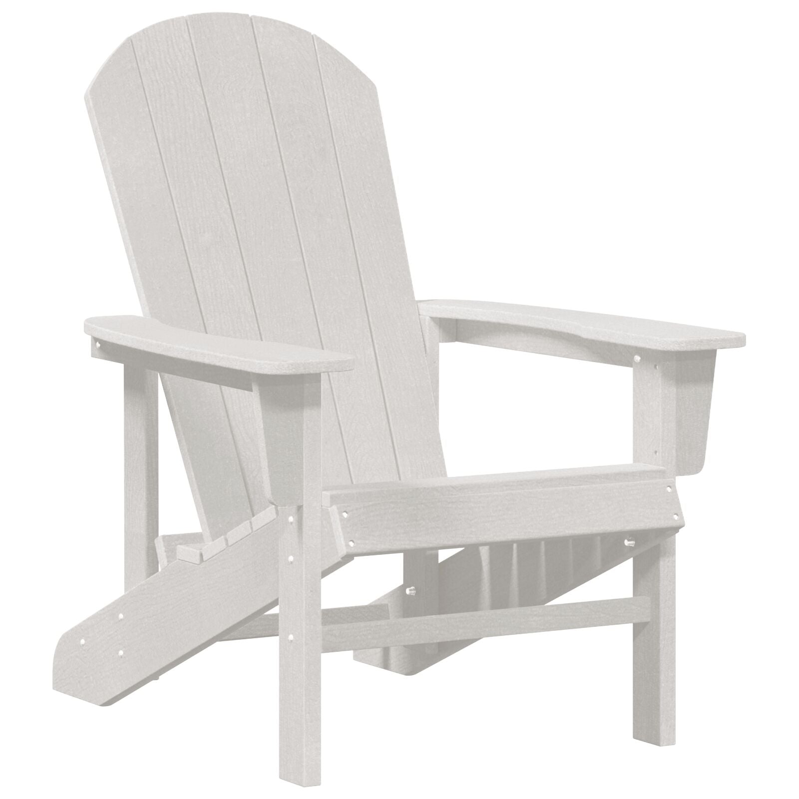 Adirondack-stol Hvit 74 x 82 x 92cm Plast