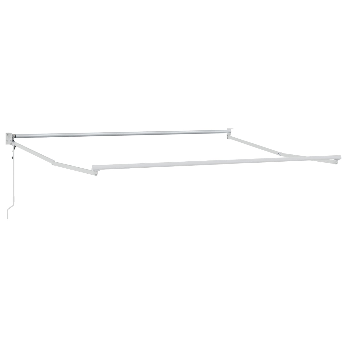 Uttrekkbar markise Svart 350 x 250 cm Polyester og Metall