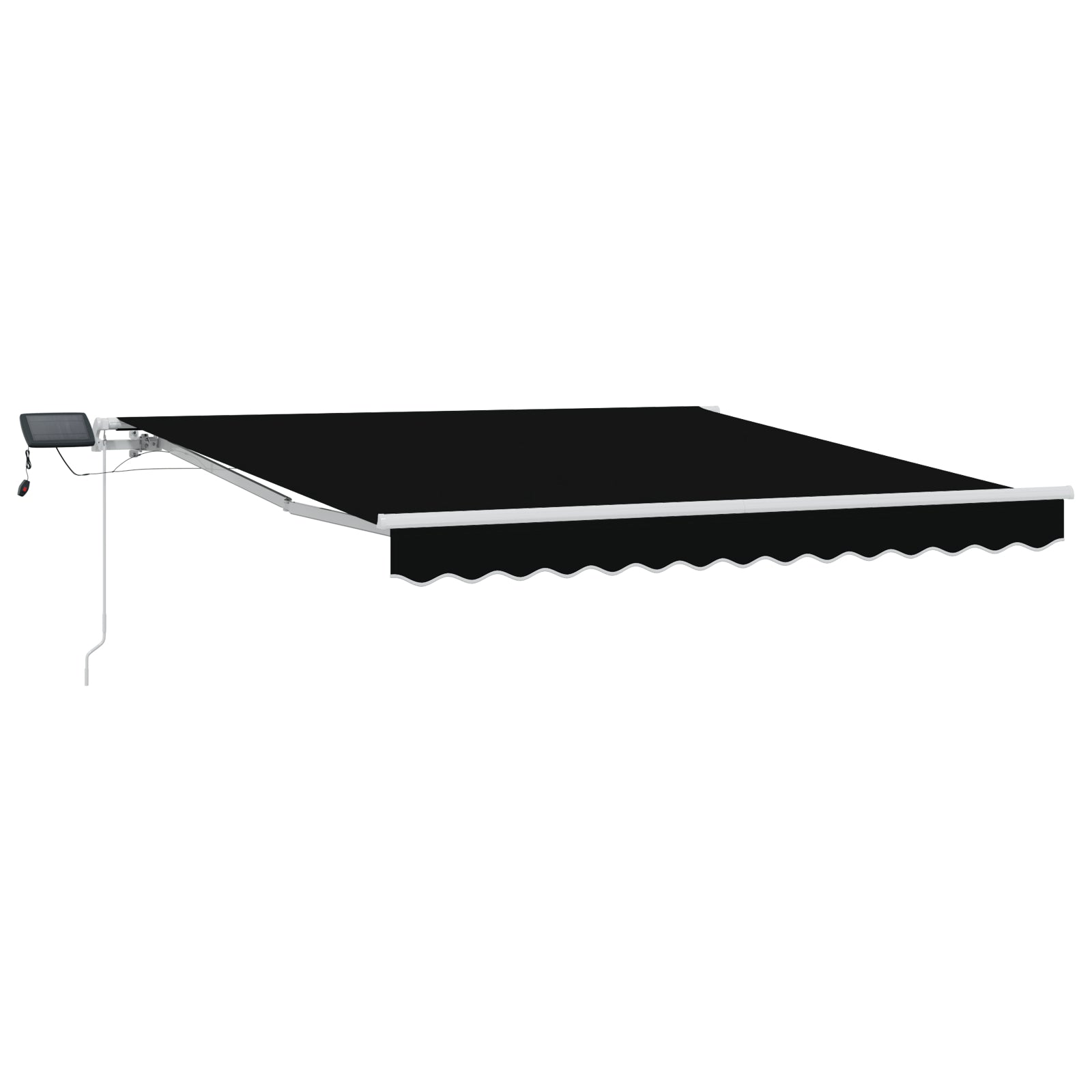 Innvendbar Markise med Svart 300 x 250 cm stoff