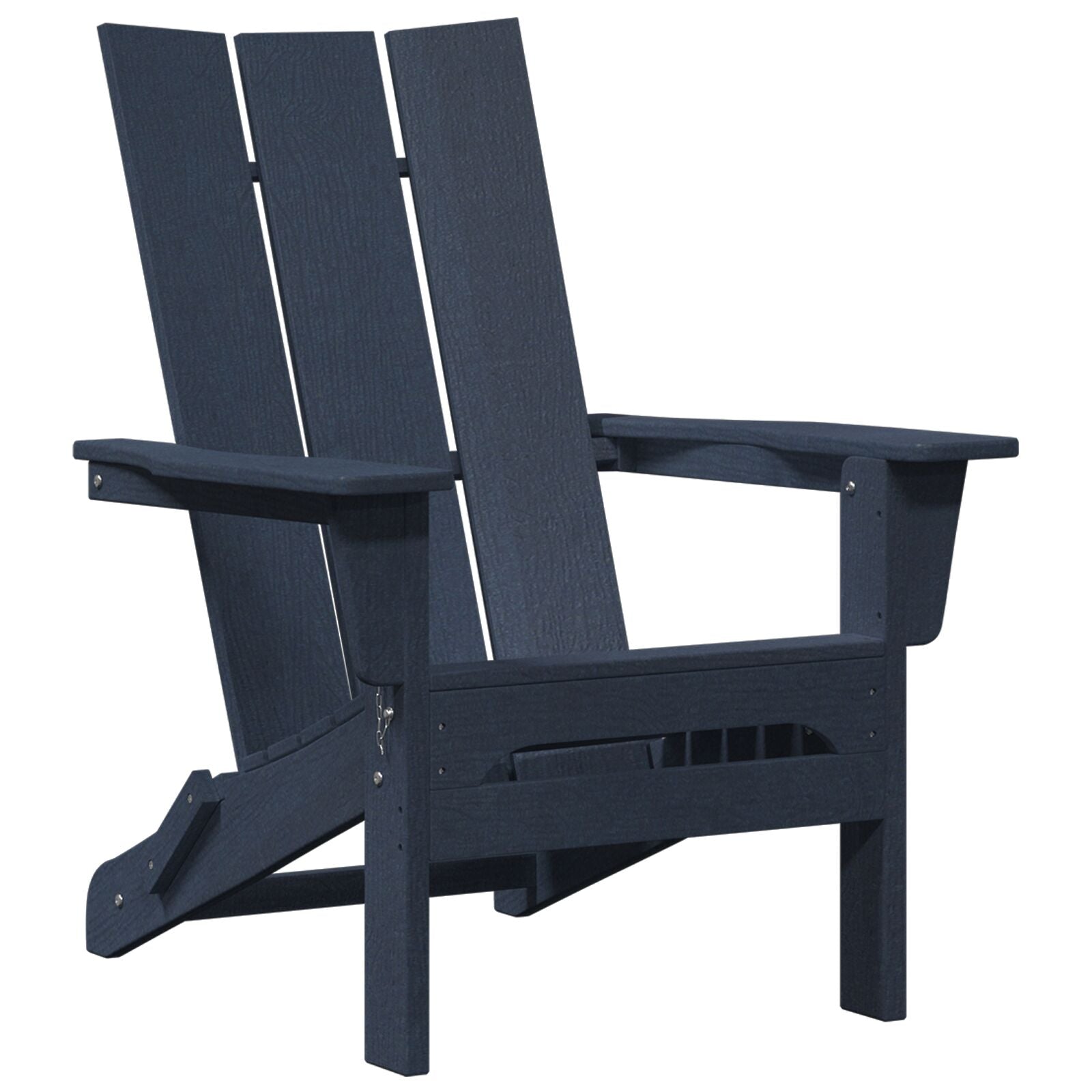 Folding Adirondack Stol Havblå 74.5 x 80.5 x 90cm Plast